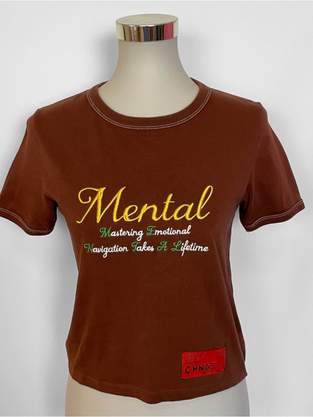 CHNGE “Mental” Embroidered T shirt Size Small